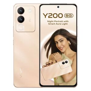 Vivo Y Series Y200 5G Dual Sim Smartphone (8GB RAM, 256GB Storage) 6.67 inch FHD+ AMOLED Display Qualcomm Snapdragon® 4 Gen 1 Processor (Desert Gold)