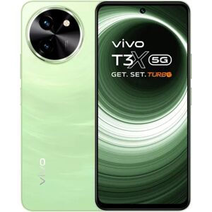 Vivo T3x 5G Dual Sim Smartphone (8GB RAM, 128GB Storage) 6.72 inch 120Hz FHD+ Display Snapdragon 6 Gen 1 Processor (Celestial Green)