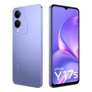Vivo Y Series Y17s 4G Dual Sim Smartphone (4GB RAM, 128GB Storage) 6.56 inch HD+ Display MediaTek Helio G85 Processor 5000mAh Battery (Glitter Purple)