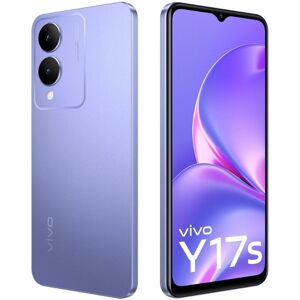 Vivo Y Series Y17s 4G Dual Sim Smartphone (4GB RAM, 64GB Storage) 6.56 inch HD+ Display MediaTek Helio G85 Processor 5000mAh Battery (Glitter Purple)