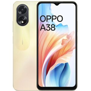 Oppo A Series A38 4G Dual Sim Smartphone (4GB RAM,128GB Storage) 6.56 inch HD+ Display MediaTek Helio G85 Processor 5000 mAh Battery (Glowing Gold)