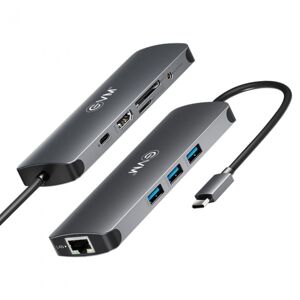 EVM 9 In 1 Multiport Docking Station with 7 Port USB Hub, Supports Portable Phone Connection, Brings More