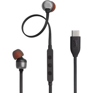 JBL Tune 310C USB Earphone with EQ Presets Control, Tangle-Free Flat Cable, 3 Button Remote with Microphone (Black)