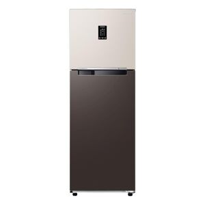 Samsung BESPOKE 322 Litres 2 Star Frost Free Double Door Inverter Refrigerator with Convertible 5in1 Door Alarm (RT37CB522C7/HL, Beige & Charcoal)