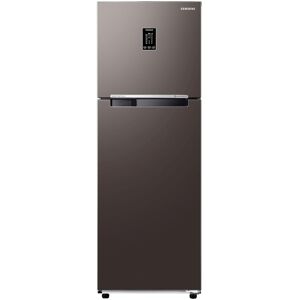 Samsung 322 Litres 2 Star Frost Free Double Door Refrigerator with Twin Cooling+, Convertible 5in1, Door Alarm (RT37CB522C2/HL, Cotta Steel Charcoal)