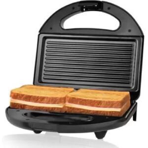 Nova Sandwich 2 Slice Grill Maker, Lid Lock, Timer, Compact Design, Quick Heat Technology (Black, NT 2442)