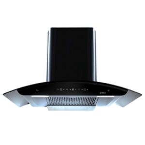 Elica Hood Chimney with Filterless, Touch Control, Wall Mount (Black, FLCG 900 HAC LTW MS NERO)