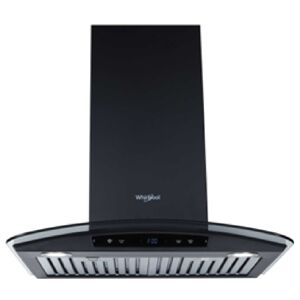 Elica Whirlpool 60 cm with Baffle Filter, Wall Mount, Round LED Lamp (Black, ZENBF6WCGABLDCBK)