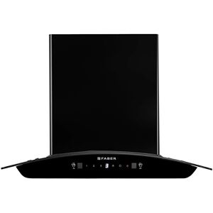 Faber Sunny 60 cm Chimney with 1200m3/hr Suction Power, Filterless, Touch and Gesture Control, Auto Clean Function (Black)