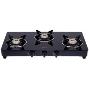 Elica Cooktop with Stainless Steel Support Plates, Euro Coated Grid, Rust Resistance Texture, Smoothly Operated Knobs, Toughened Glass (DF-CT-703-J)