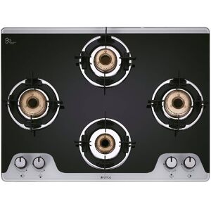 Elica 694 CT Verto 2J Cooktop with Double Drip Tray, Auto Ignition, Toughened Glass, Ultra Slim Frame, Bakelite Knobs (TKN CROWN DT AI SERIES)