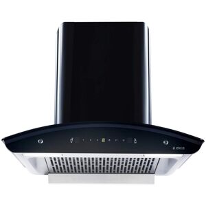 Elica WD TFL HAC 60 MS Nero Chimney with Heat Auto-Clean Technology, Motion Sensor, Touch Control, Oil Collector, Led Lamps, Filterless Technology