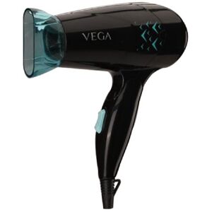 Vega Glow Glam 1000 W Hair Dryer with 2 Temperature Settings, Black (VHDH-26)