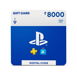 Rs.8000 Sony PlayStation Store Gift Card / Wallet Top-up Card (India Only)