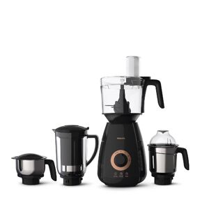 Philips Avance Collection 4 Jars Mixer Grinder with PowerChop Technology, 750 Watts, Gear Drive Technology, 3 Speed Settings (Black, HL7707/00)