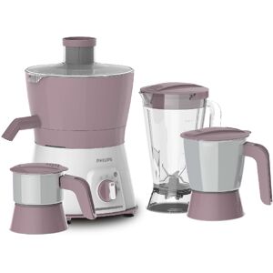 Philips Viva Collection Juicer Mixer Grinder with Retention of Antioxidants, Drip-free Spout, Pulse + 3 Speed Setting, Rotation Lock (HL7581/00, Pink)