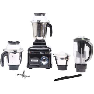 Wonderchef 4 Jars 1000 Watts Mixer Grinder with Powerful Motor, Silent Operation (SUMOBLACKMIXERGRINDERDLX1000W)