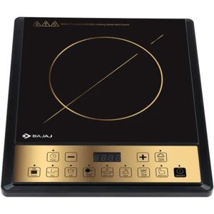 Bajaj ICX190TS Induction Cooktop with 1900 Watts Power, 12 Preset Menus, Automatic Shut off, Fast Heating (Black)