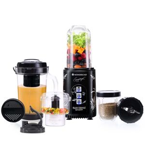 Wonderchef Nutri Blend Smart CKM Automatic Mixer Grinder with Dual Pulse Function, 22000 RPM, 100% Full Copper Motor, 2 Unbreakable Jars (Black)