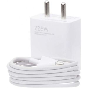 Xiaomi 22.5W Fast Charger Combo with Qualcomm Quick Charge 3.0, 480 MB/s transfer rate (White)