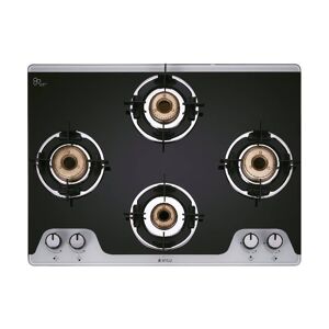 Elica 694 CT Verto 2J Cooktop with Double Drip Tray, Auto Ignition, Toughened Glass, Ultra Slim Frame, Bakelite Knobs (TKN CROWN DT AI SERIES)