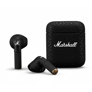 Marshall Minor III True Wireless In-Ear Earbuds with 12 mm Custom-Tuned Drivers, IPX4 in Earbuds, up to 25 Hours of Wireless Playtime (Black)