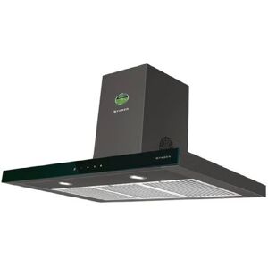 Faber Stilux 90 cm Hood Chimney with 3 layer baffle filter, Touch control, 1095m3/hr Suction power (Black, 3D T2S2 BK TC LTW 90)