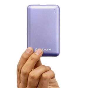 Ambrane Powerlit Small Fast Charging Pocket Power Bank with 10000mAh Polymer Battery, Small LED Indicators, East to Carry (Purple)