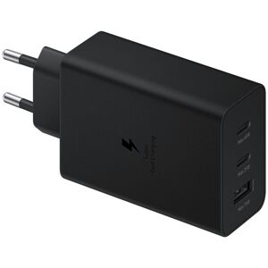 Samsung 65W EP-T6530NBNGIN Travel Adaptor with Overcurrent Protection, Short Circuit Protection (Black)