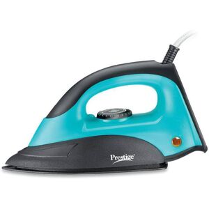 Prestige PDI 07 Magic Dry Iron 1000W with Greblon Coated Sole Plate, Adjustable Thermostat Control, Swivel Cord For Easy Ironing (Blue & Black, 41770)