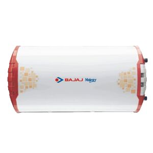 Bajaj Majesty 15 Litres Horizontal Storage Water Heater with Convertible, Glassline Inner Tank, PUF Insulation (White, MAJESTY15LH)