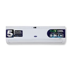 Carrier Durawhite Exi 1.5 Ton (5 Star-Inverter) Split AC with HD Filter 6-in-1 Flexicool Technology (CAI18DH5R34F0)