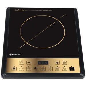 Bajaj ICX190TS Induction Cooktop with 1900 Watts Power, 12 Preset Menus, Automatic Shut off, Fast Heating (Black)