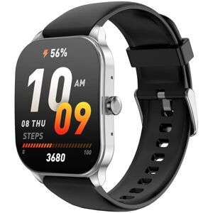 Amazfit Pop 3S Bluetooth Calling Smart Watch with AMOLED Display, IP68 Rating, SpO2, Heart Rate sensor, Up to 12 Days Battery Life (Silver)