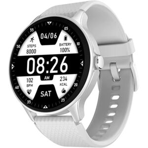 Noise NoiseFit Curve Smart Watch with IP68 Rating, Bluetooth v5.3, Up to 7 days Battery Life, 100 sports modes (Silver Grey)