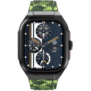 Noise Colorfit Thrill Smart Watch with 2-inch HD Display, Bluetooth Calling, Camo Green (WRBSWCOLORFITTHRILLSTDGMTLGRN)