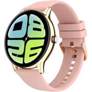 Noise NoiseFit Twist Go Smart Watch with Bluetooth Calling, 1.39 inch TFT Display, 100+ Watch Faces, AI voice assistant (Rose Pink)