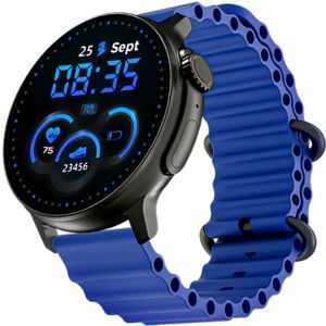 boAt Lunar Tigon Smartwatch with 1.45" Round AMOLED Display, Bluetooth Calling, 100+ Sports Modes (Deep Blue)