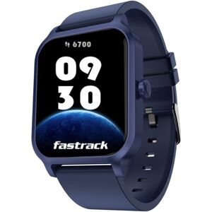 Fastrack Reflex Rave FX Smart Watch with Smart Function, Unisex, Silicone Strap (Blue)