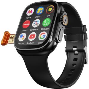 Fire-Boltt Oracle Wrist Phone Smart Watch with 1.96-inch display, 4G LTE nano SIM, 2 GB RAM with 16 GB Storage (Eclipse Flex)