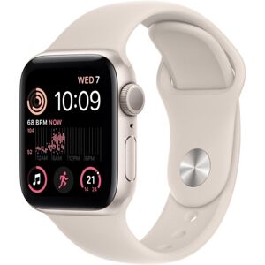 Apple Watch SE (2nd Gen) 44 mm Starlight Aluminium Case with Starlight Sport Band (GPS)