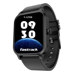 Fastrack Reflex Rave FX Smart Watch with Smart Function, Unisex, Silicone Strap (Black)