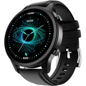 Noise NoiseFit Halo Bluetooth Calling Smart Watch With Always On Display, IP68 Rating, Heart Rate Monitor, Leather Strap (Classic Black)