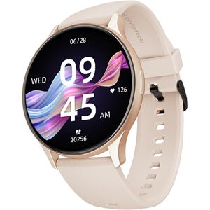 boAt Lunar Peak Bluetooth Calling Smartwatch with 1.45 inch (3.68 cm) AMOLED Display, 100+ Sports Mode, Stocks & SOS (Rose Gold)