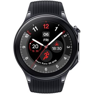 OnePlus Watch 2 with Bluetooth Calling, 1.43 inch (3.63cm) AMOLED Display, 100+ Sports Modes, Health Monitoring, Stress Monitoring (Black Steel)