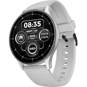 boAt Lunar Peak Bluetooth Calling Smartwatch with 1.45 inch (3.68 cm) AMOLED Display, 100+ Sports Mode, Stocks & SOS (Silver)