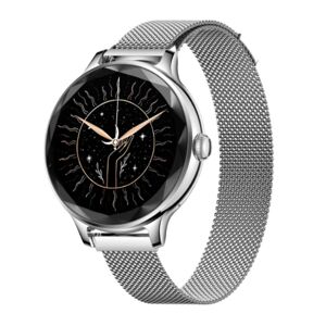 Noise NoiseFit Diva Bluetooth Calling Smart Watch with Find my Device, AI Voice Assistant, SpO2 Monitor, Sports Modes, Metal Strap (Silver Link)