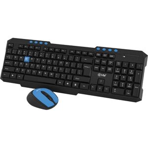 EVM WLKM-036 Wireless Keyboard and Mouse Combo (Black)