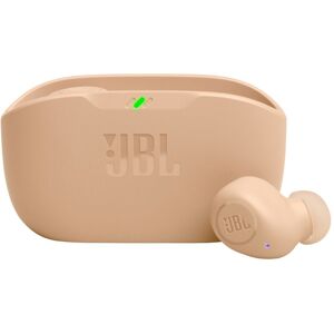 JBL Wave Buds with Deep Bass Sound, Up to 32 Hours Battery Life, IP54 Certified Earbuds and IPX2 Charging Case, Comfortable fit (Beige)