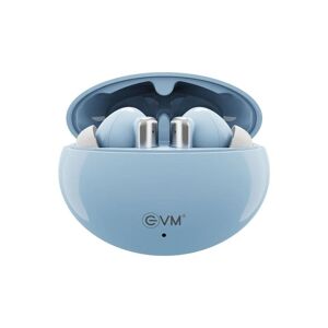 EVM EnBuds Active Noise Cancellation TWS-02 True Wireless Earbuds with 13mm Speaker Driver, IPX4 Sweat Proof, Touch Control (Blue)